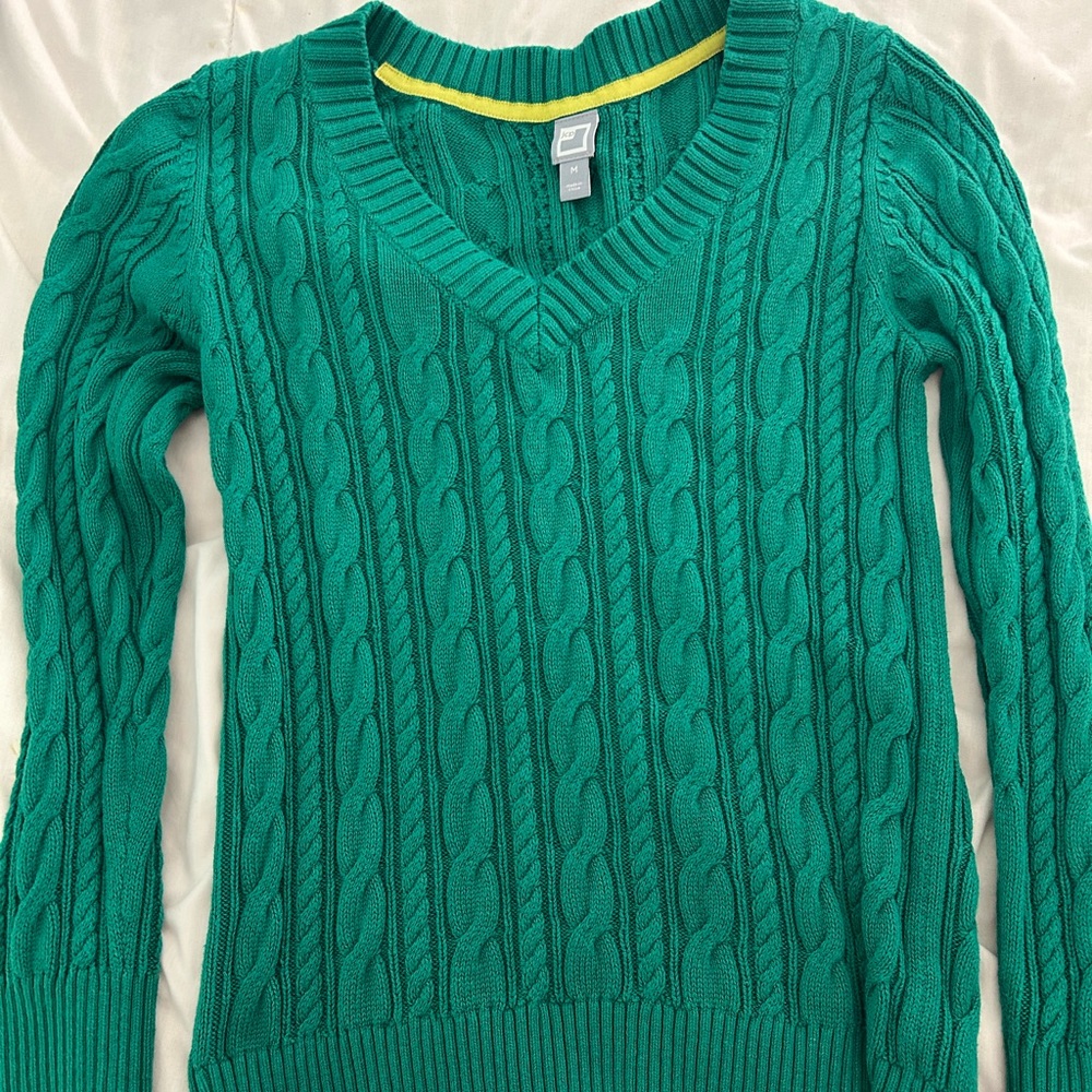 JCP GREEN CARDIGAN